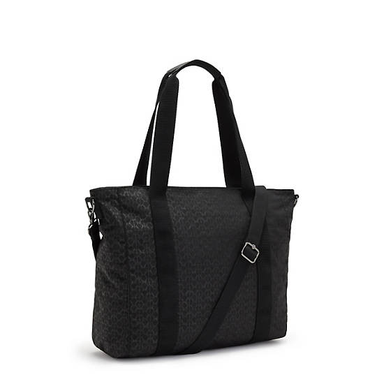 Sacs Fourre Tout Kipling Asseni Classiche Printed Noir | FR 1755AH